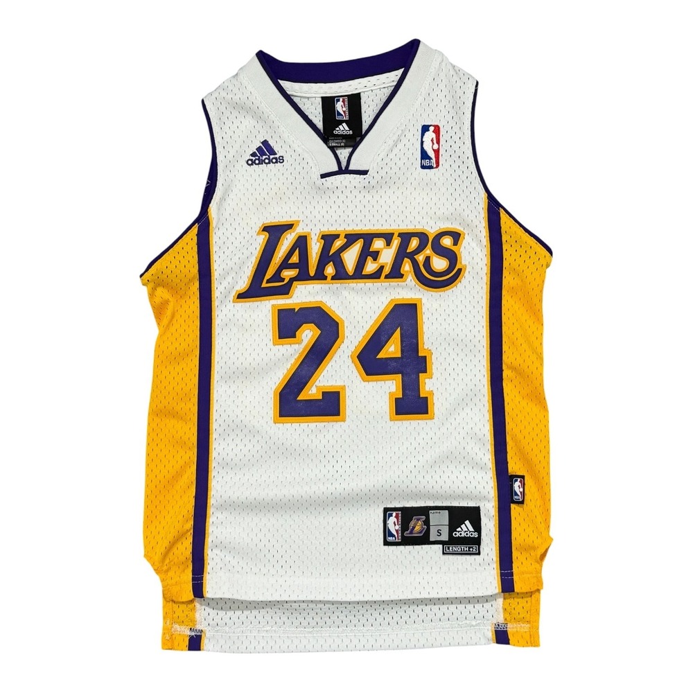 Adidas Vintage Stitched Los Angeles Lakers Kobe Bryant 24 Jersey Y2K Youth Small